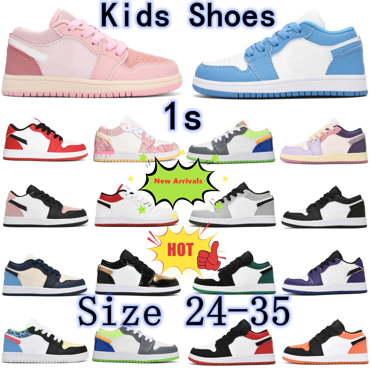 

Jumpman 1s toddlers Kids Shoes boys Basketball Infants Chicago Sneakers Children Royal Obsidian Kid Toddler Mid Baby Outdoor Shoe