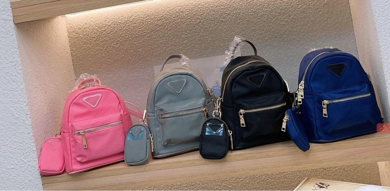 

Designer Backpack handbag Plain Shoulder Bags Ladies Fashion School Nylon Luggage Backpacks Laptop Travel Bags Travelbag, Black