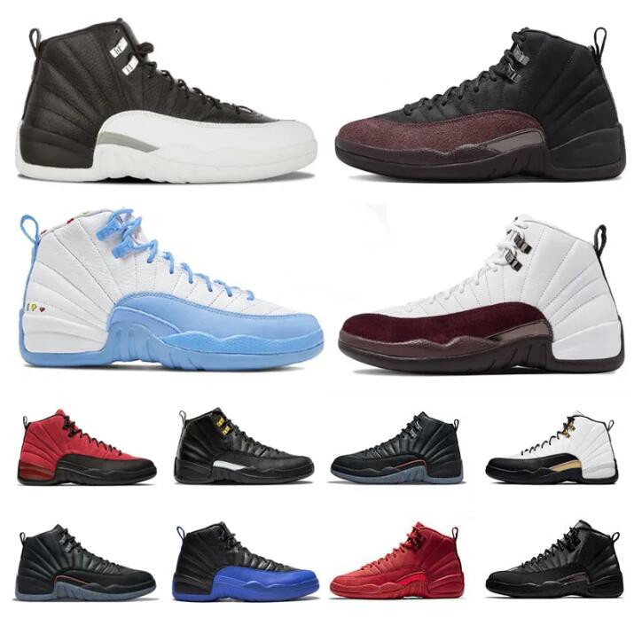 

OG basketball shoes 12s Jumpman 12 Royalty Black Taxi Utility Grind University Cherry Gold Cool Grey Bred Concord Legend blue mens sneaker, 13