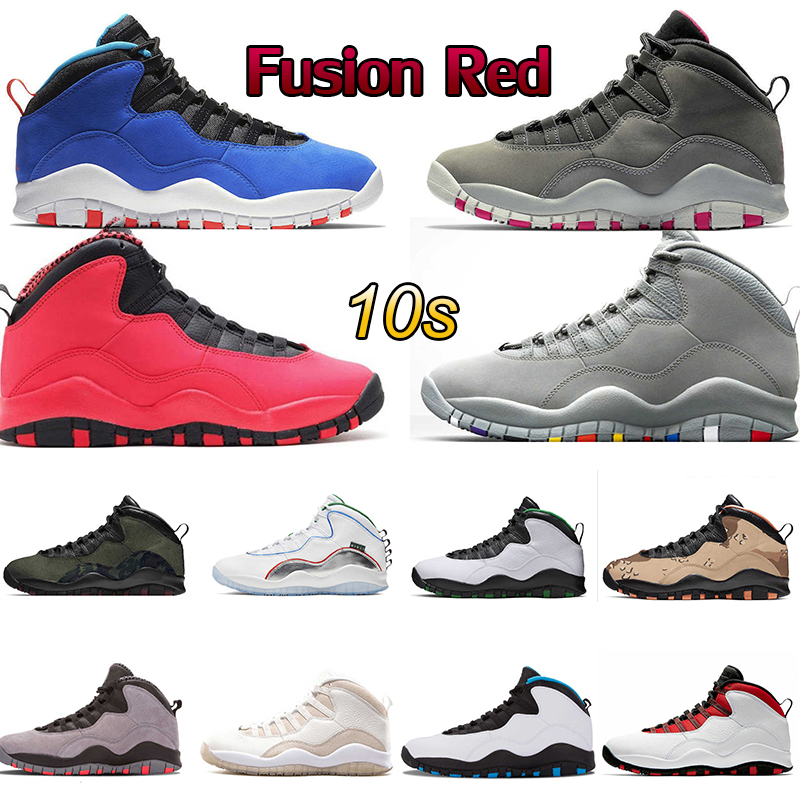 

Jumpman Basketball Shoes Westbrook 10 men 10s Huarache Light Dark Smoke Grey Fusion Red Desert Camo Grey Red Powder Blue trainer sports, 11