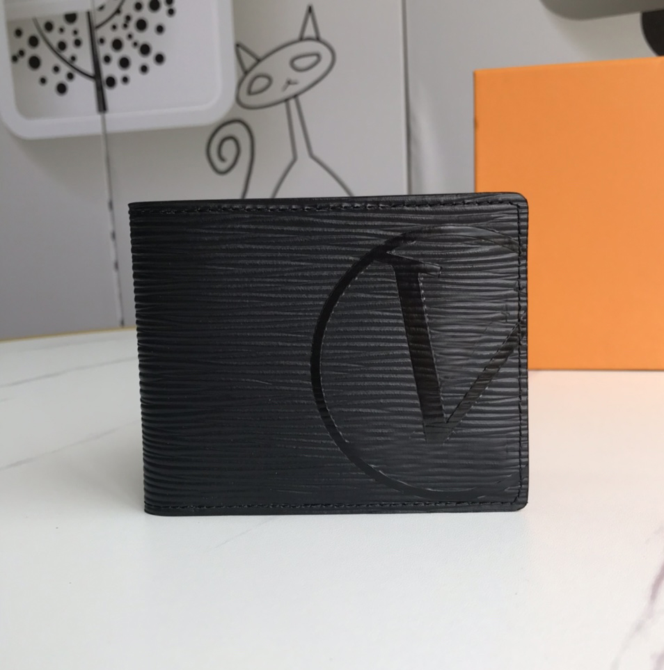 

Designer mens wallets luxury Split purses embossed flower letter short credit card holders male fashion money clutch bag with box high-quality, 62901#embossed monogrames