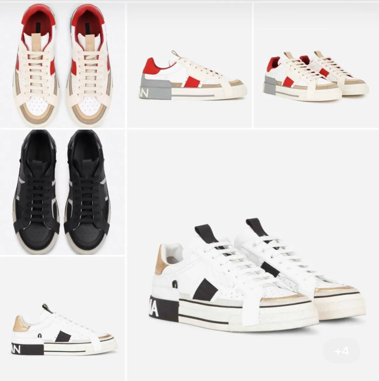 

Shoes Top Quality Brands Calfskin Zero Custom Rubber Sole Portofino Technical Fabric Men s Comfort Pla Sneakers DGs''Dolc''Gabbanas MgH