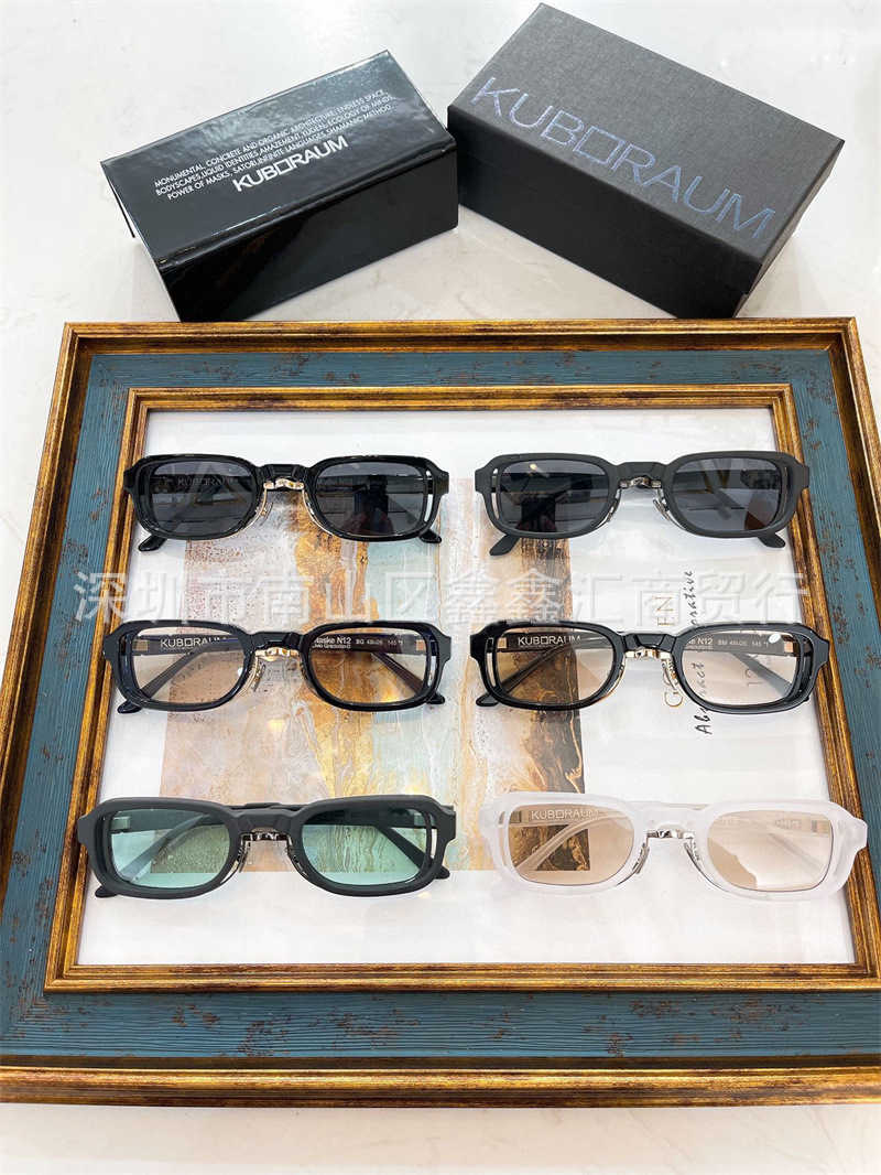 

2023kuboraum N12 Sunglasses Glasses Frame High Quality Men and Women