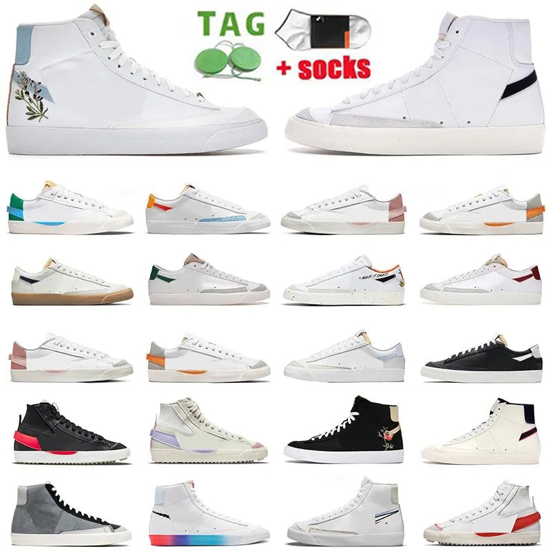 

Designer Men OG Blazer Mid 77 Casual Shoes Vintage Blazers Jumbo Women Black White Indigo Pine Green Pomegranate Arctic Punch Mens Platform Sneakers