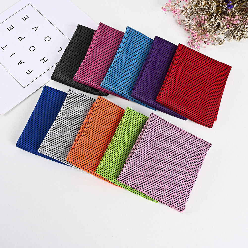 

Towel Factory direct sales of cold sports towels, quick drying, outdoor cooling, cold towels, fitness running, sweat wiping, and logo, Orange