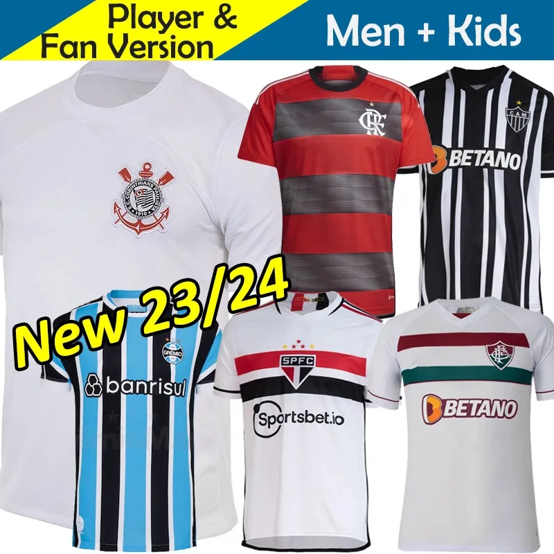 

23/24 Corinthians Atletico Mineiro Flamengo Gremio Soccer Jerseys Sao Paulo Fluminense Kids Kit 2023 Camisa Futebol Player Version Football Shirt 2024 DIEGO COSTA, Mineiro 2023 away