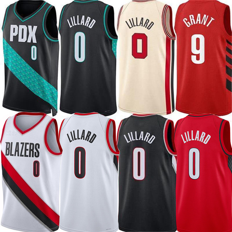 

Damian Lillard Basketball Jerseys Portlands City Jersey Anfernee Simons Shaedon Sharpe Jerami Grant Cam Reddish Nassir Little Jusuf Nurkic Custom Men women youth, Colour 7