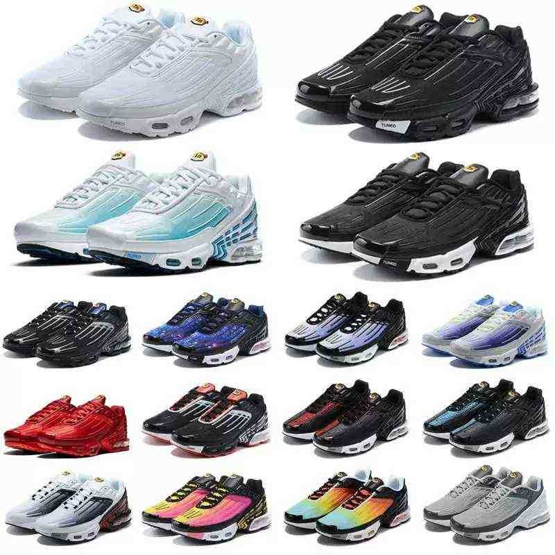 

WITH BOX Designer tn plus 3 running shoes mens trainers chaussures Triple Black Laser Blue Bred Hyper Violet Silver Red Smoke Grey outdoor sports sneakers, #035