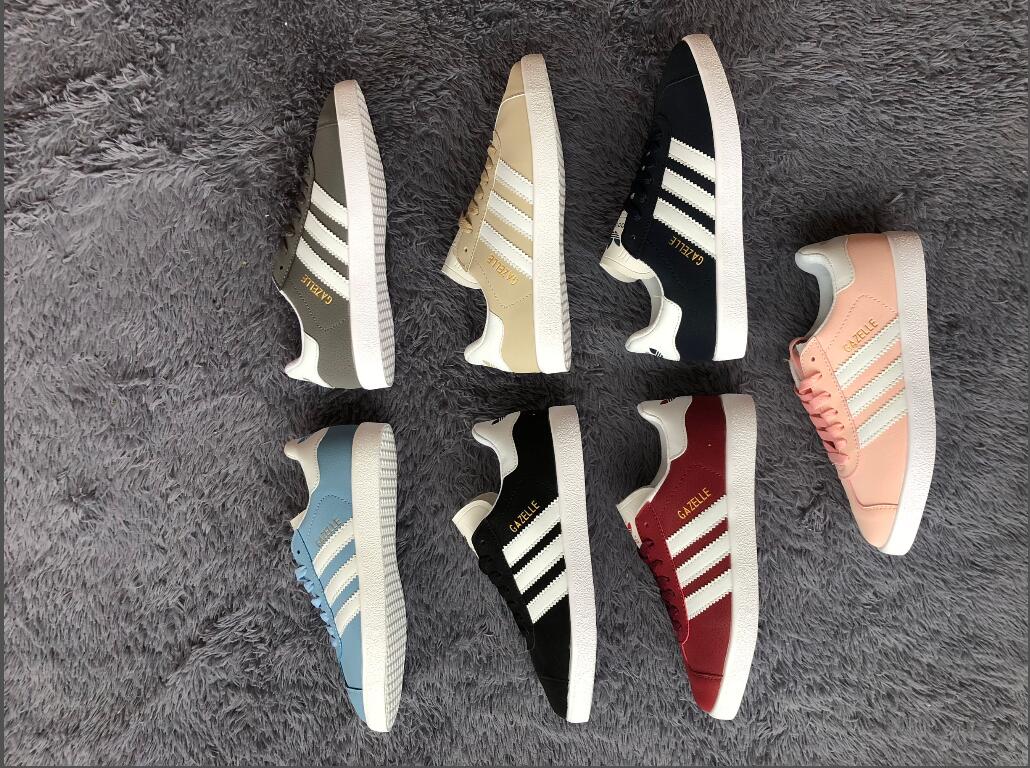 

Dress Shoes New Top Quality 2021 Men Women Casual Suede Leather Gazelle Pink Black Red Lightweight Unisex Classic Shoe,size 36-45