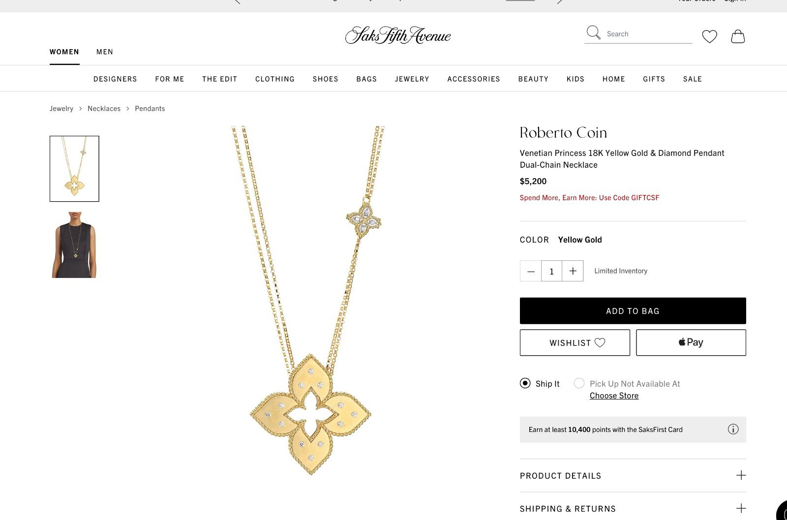 

Far Fetch chain necklace Venetian Princess diamond brand logo designer luxury fine jewelry for women pendant k Gold Love Heart Saturn planet clover