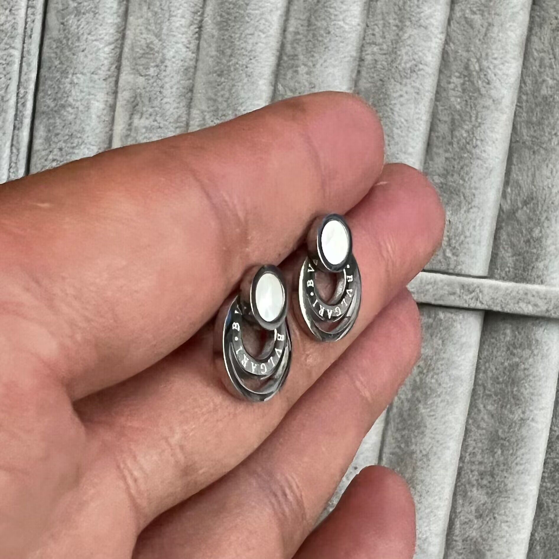 

Classic Luxury black white Enamel women men stud Earring 18k Gold Silver letter B studs Earrings boy girl Wedding Party Jewelry never fade wholesale