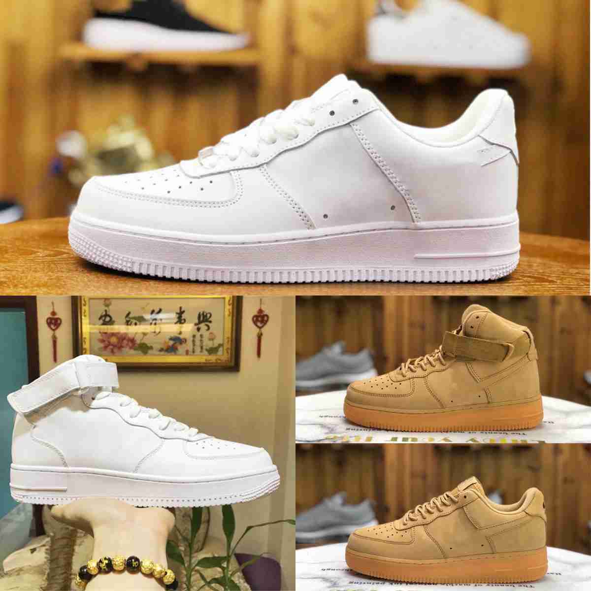 

Trainers Airforce 1 Classic Running Casual Shoes One Skateboarding Retro Triple White Black Wheat Airs High Low Cut Forces 1s 07 Original Skate Sports Sneakers, Please contact us