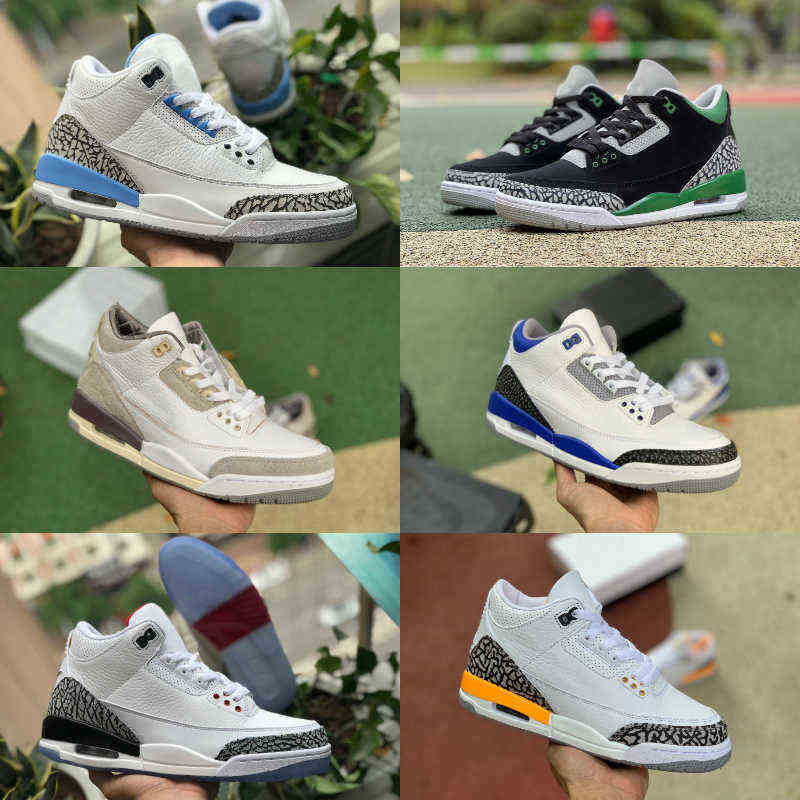 

Pine Green 3 Men Basketball Shoes Mens Pine Green Cool Grey A Ma Maniere UNC Fragment Court Purple Black Cement Pure White AS NRG