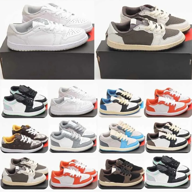 

new kids shoes travis 1s 1 shoe boys scotts low sneaker designer mocha baby kid youth toddler infants children boy girl Basketball Athletic Outdoor Size: 9C-3Y, #06