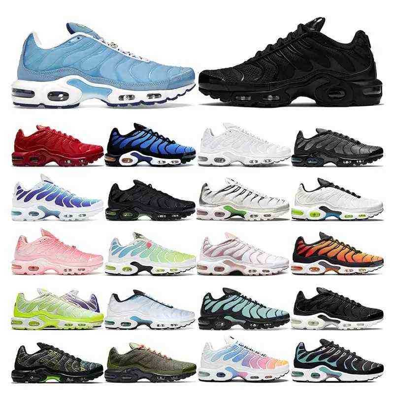 

tn plus running shoes mens black White University Blue Hyper Pastel Aqua Purple Reverse Sunset women Breathable sneakers trainers outdoor, #01