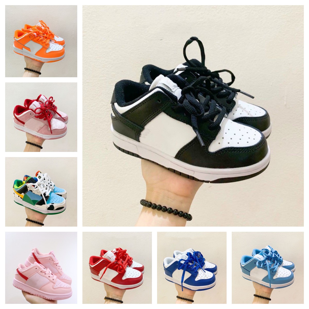 

Athletic Outdoor Kid Dunks low Sb Panda White Black shoes Children Preschool PS GAI Boys Girls Casual Fashion Sneakers Children Walking toddler Sports Trainers, Add postage