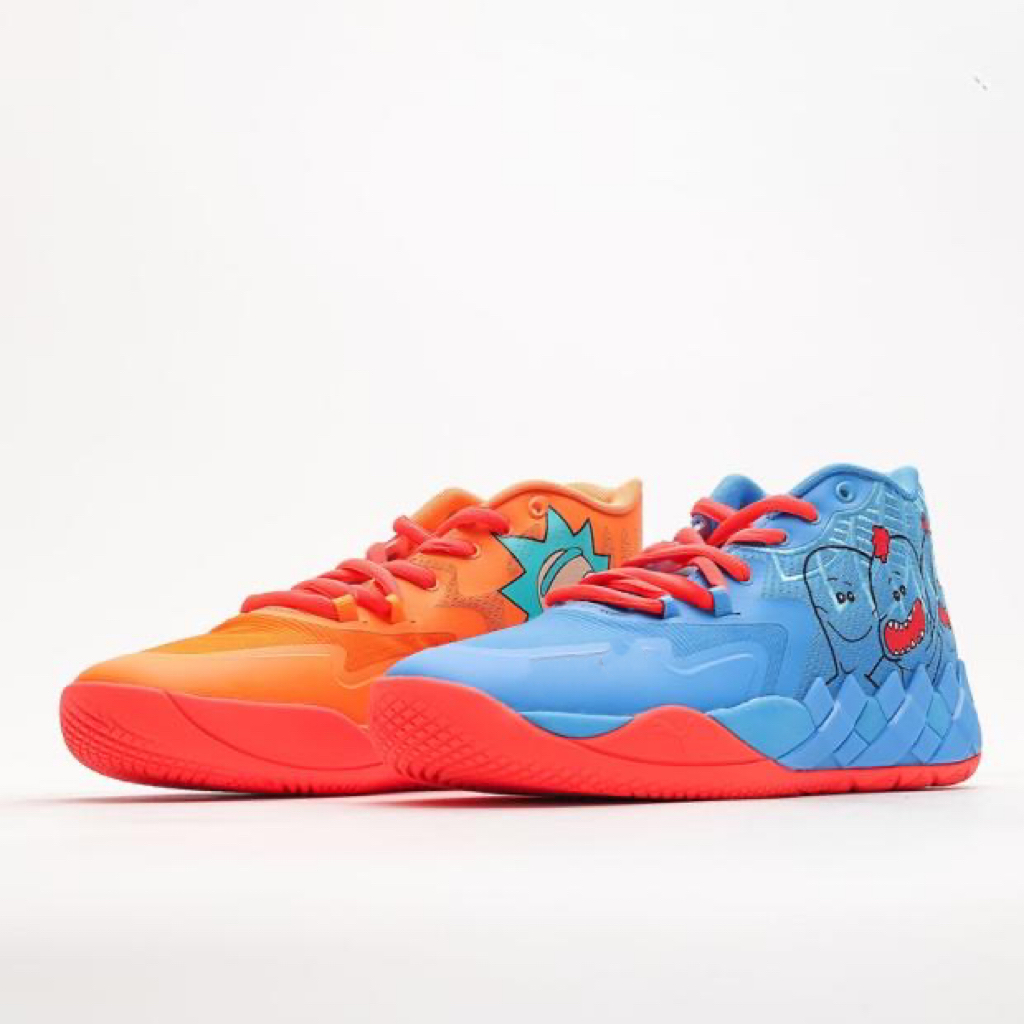 

Three Ball First Generation Mandarin Duck Basketball Shoe MB.01 Purple Orange Red Men's and Women's Mid to Low Top Practical Basketball Shoe, Multi