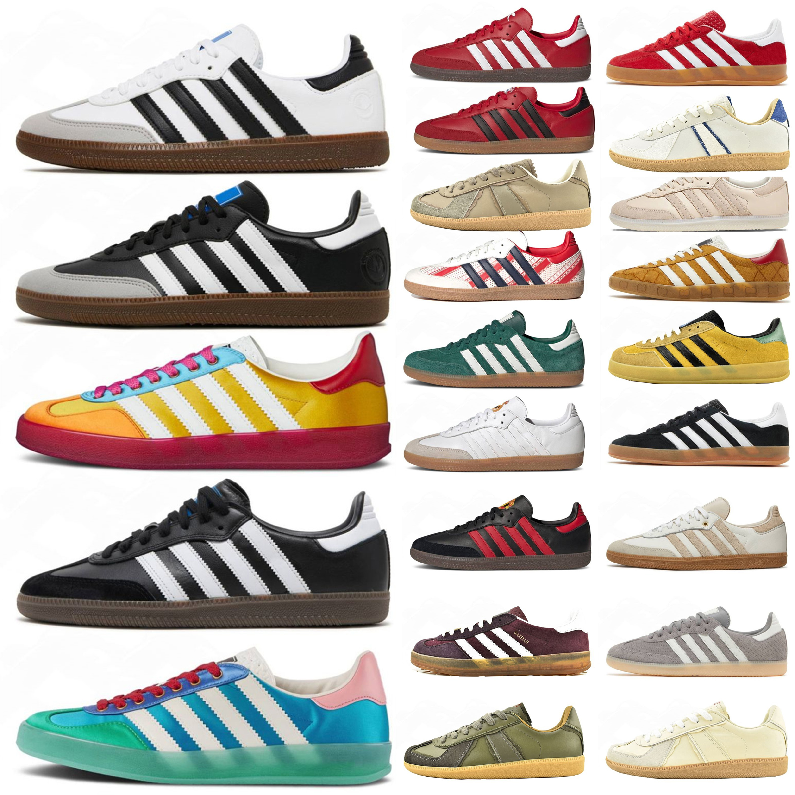 Samba Mens Womens Classic Velvet Velvet Chaussures noires blanches Gum Galles Og Og Vegan Gazelle Chaussures concepteurs décontractées Bonner Bon