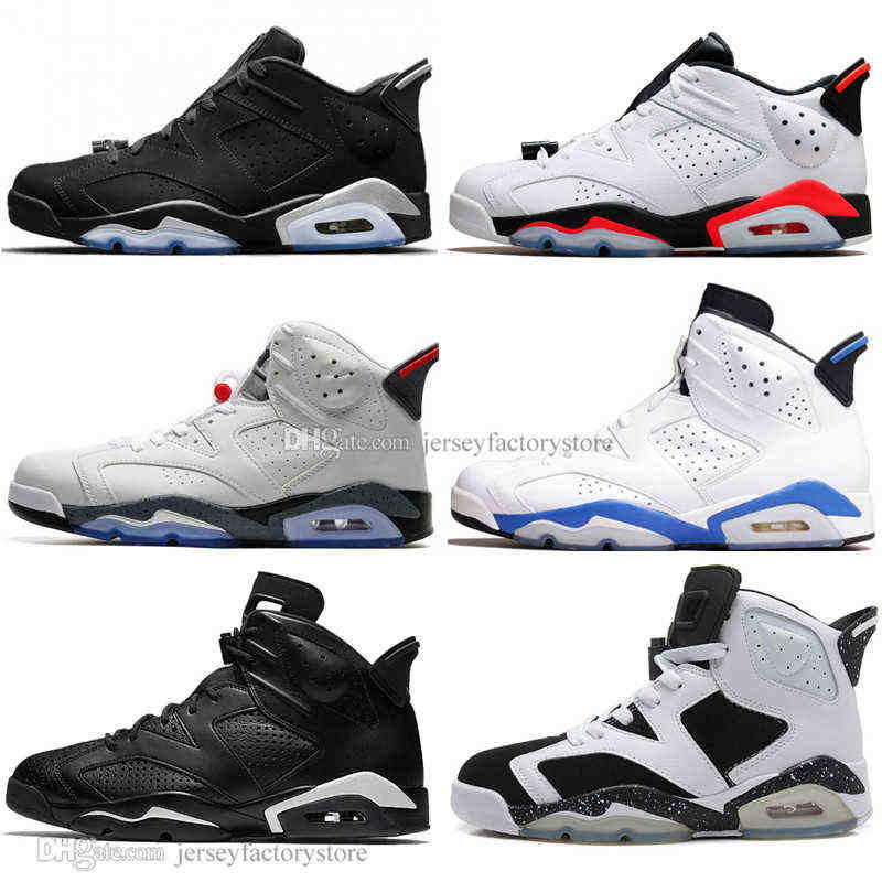 

With Box JORDN High Quality 2019 Infrared Bred UNC 6 6s Mens Basketball Shoes 3M Reflective Bugs Bunny Tinker Black Cat Flint Men Sports Sneakers Women Size 36-47, #11