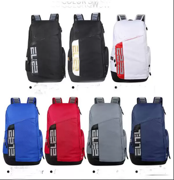 

Air cushion Unisex Elite Pro Hoops sports backpack student computer bag couple knapsack messenger bag Junior Black White Red Training Bags outdoor back pack 7 colour, Customize
