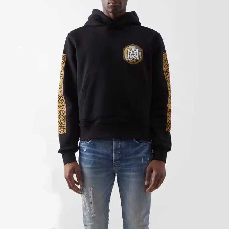 

Designer Clothing Sweatshirts Hoodies Amiiri 23 New Letter Logo Sun Desert Thread Printed Hoodie Men Women Hooded Sweater Trend Streetwear for sale, Shipping fee