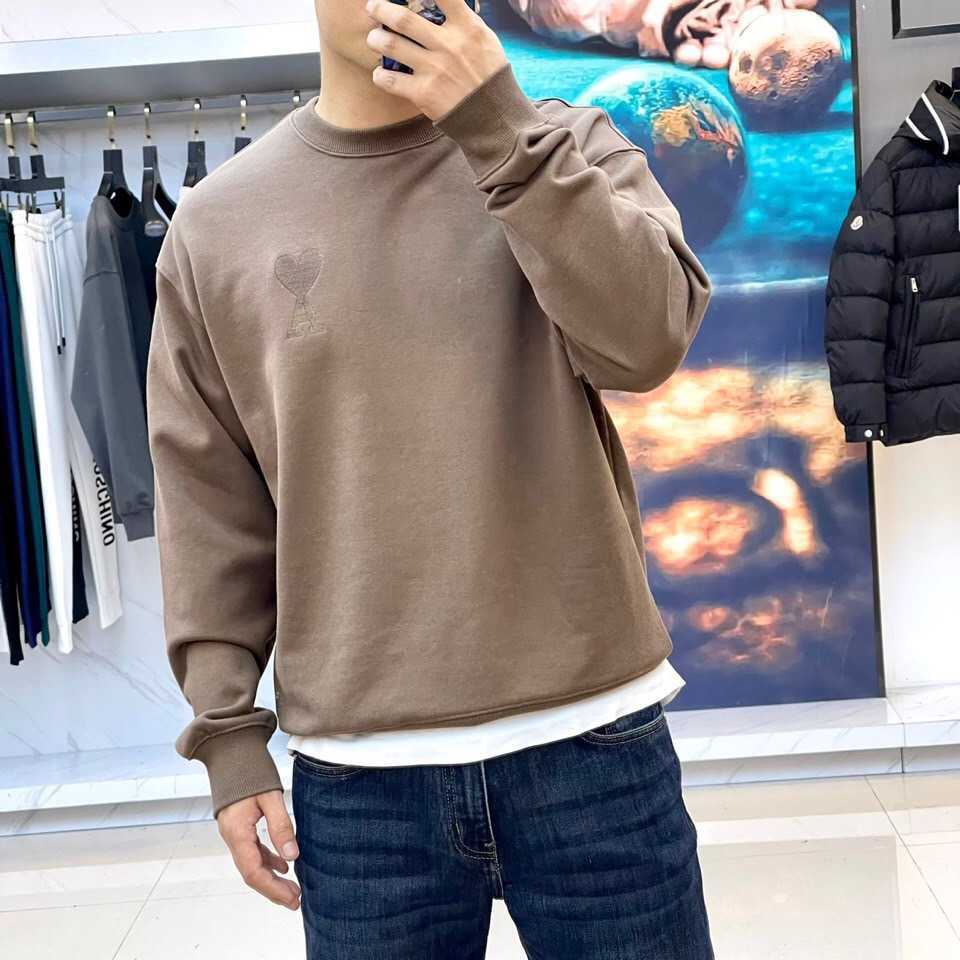 

Designer Clothing Sweatshirts Hoodies Amiiri 2023 Spring Autumn New Men' Fashion Trend Heavy Industry Embroidery Round Neck Casual Versatile Sweater, Shipping fee
