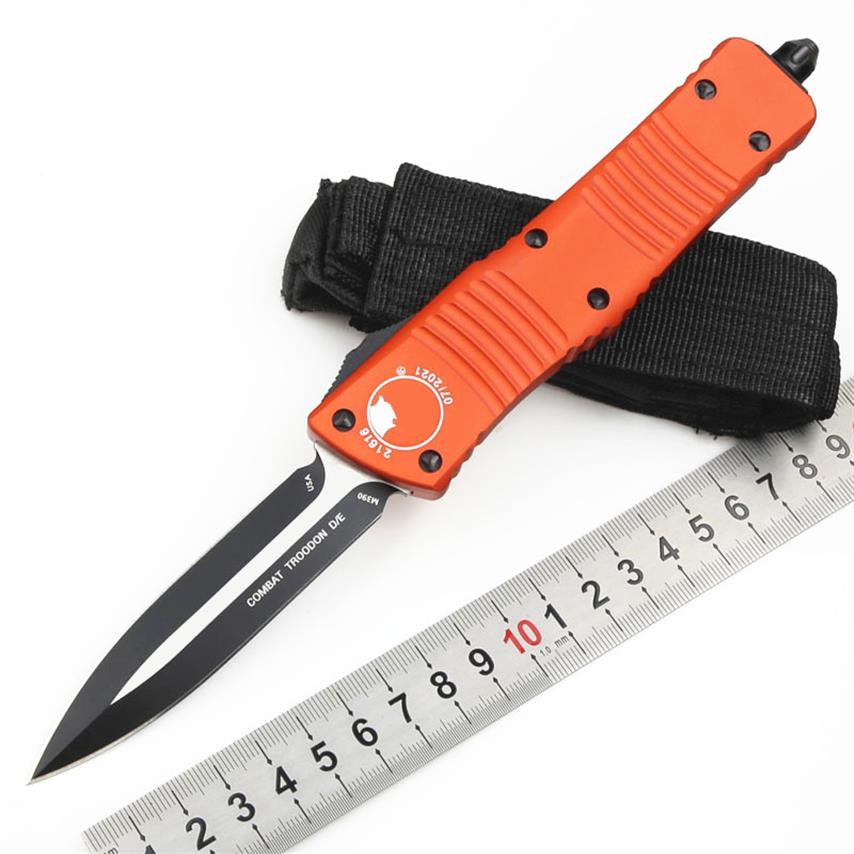 

2 Models Combat Troodon Out of Front Knife M390 Auto Serrated Automatic Pocket Knives EDC Tools329K