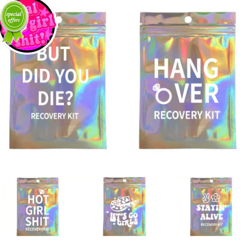 

New 5pcs Survival Kit Nashty Hangover Kit Bachelorette Hen Birthday Party Goodie Bags Wedding Gift Bags Brides Favors Welcome Bags