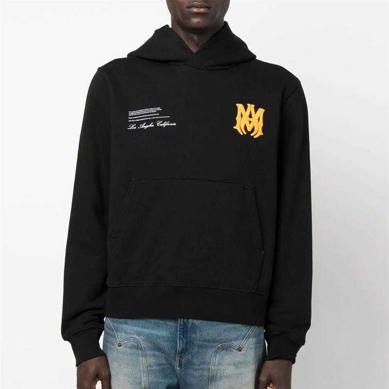 

Designer Clothing Sweatshirts Hoodies Amiiri Alphanumeric Hooded Plush Thickened Large Fashion Brand Pullover Coat High Street Fashion Autumn Winter Men Women, Shipping fee