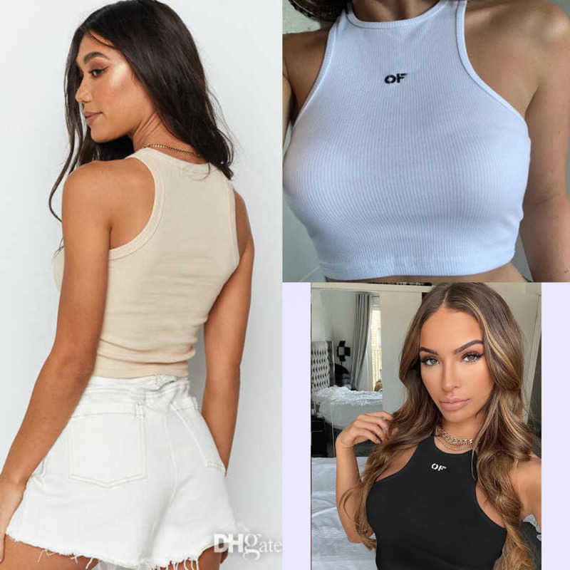 

Summer White Women Tops Tees Crop Top Embroidery Sexy Shoulder Black Tank Top Casual Sleeveless Backless Camis Shirts Luxury Designer Solid Color Vest, Yellow