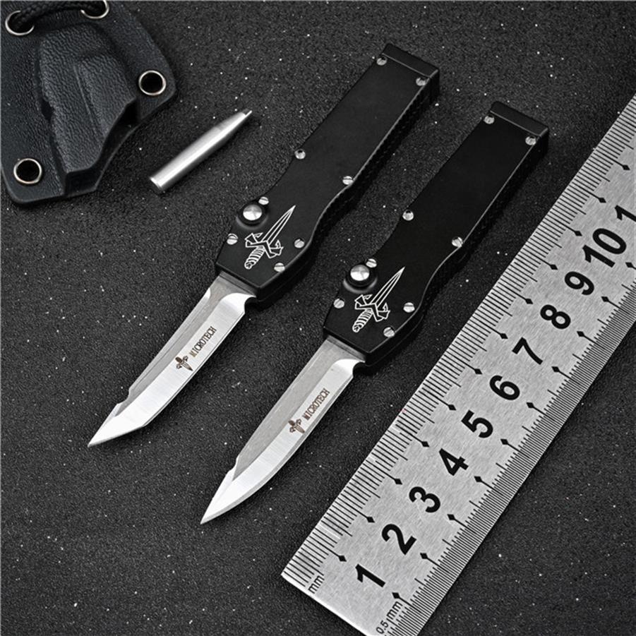 

Micro Halo mini Automatic knife D2 Blade T6 aviation aluminum handle317P