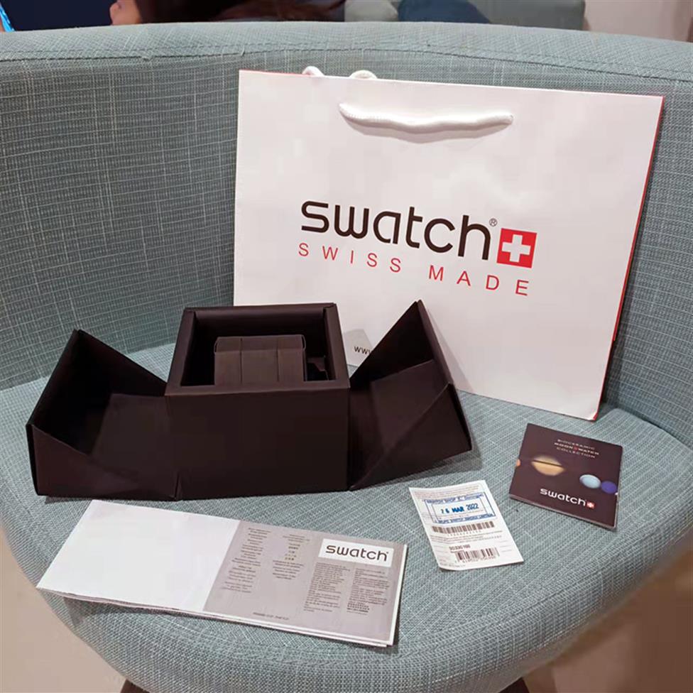 

Fit Omega moonswatch original box luxury designer Watch boxs Cases Paper bags certificate Original Boxes for woman mens Watches Gi300S