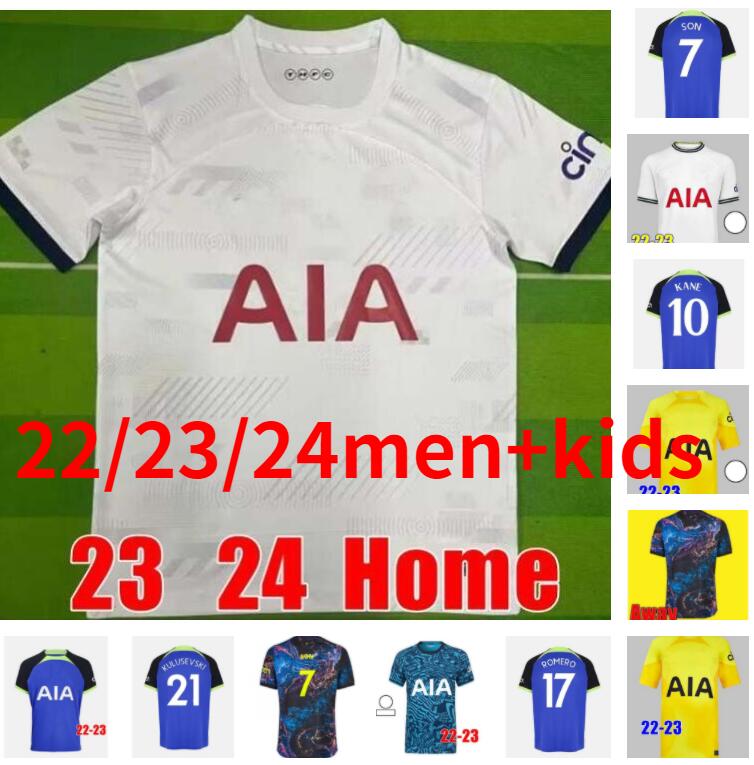 

Men KIDS 22 23 24 SON BERGWIJN Soccer Jerseys 2022 2023 jersey Football shirt PERISIC LENGLET ROMERO REGUILON KULUSEVSKI BENTANCUR RICHARLISON KANE SPENCE SKIPP, Adult home 1