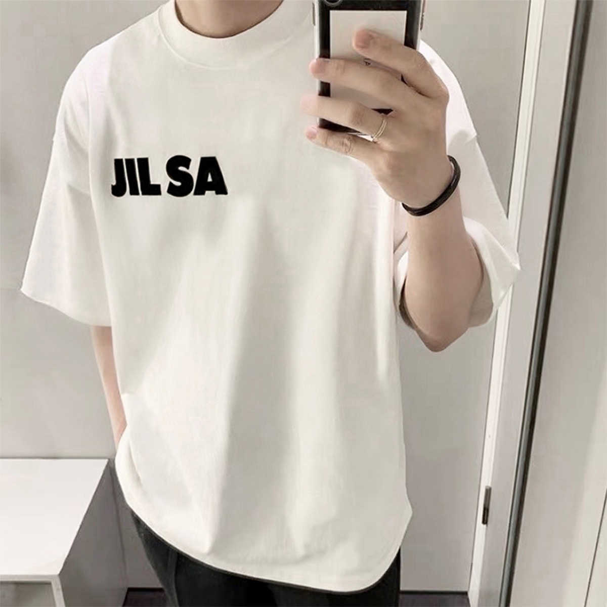 

Designer Fashion Clothing Tees Tshirt Amiiri Trend 23ss Printed Letter High Street Short Sleeve Casual Round Neck Loose Os Men's Women's T-shirt Streetwear, As shown in figure
