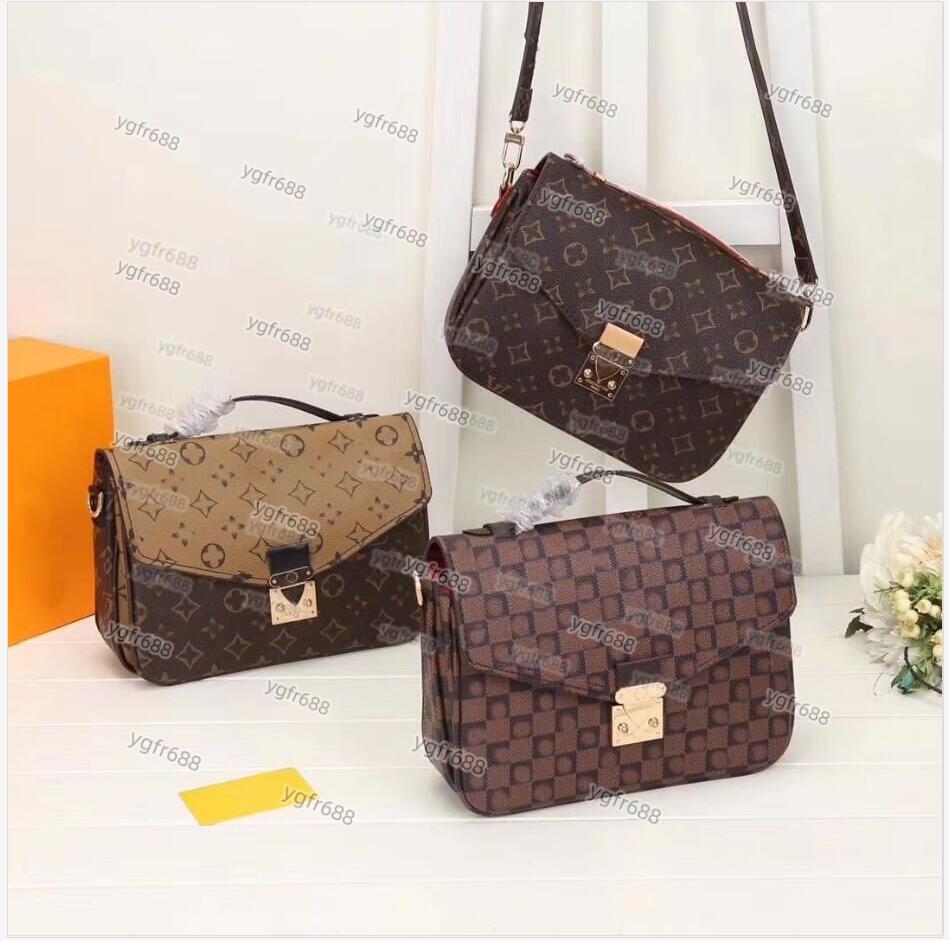 High Quality Designers Shoulder Bags Women Handbag Oxidizing Leather POCHETTE Elegant Messenger Bag Luxury Crossbody Shopping Purses Tote
