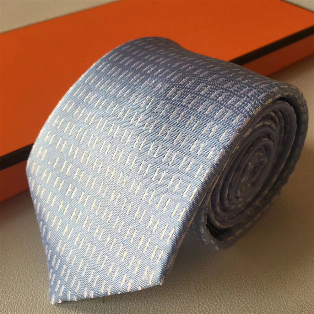 

New style Men's Letter Tie Silk yarn-dyed Jacquard classic Woven Party Wedding Business Fashion Brand Casual Designer suit ties