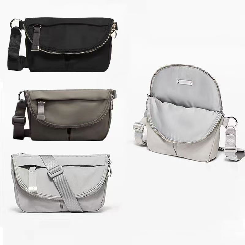 

Festival Bag 2L Messenger Bags Zipper Outdoor Crossbody have Adjustable Strap Water-Repellent Micro Women Shoulder bag, Grey