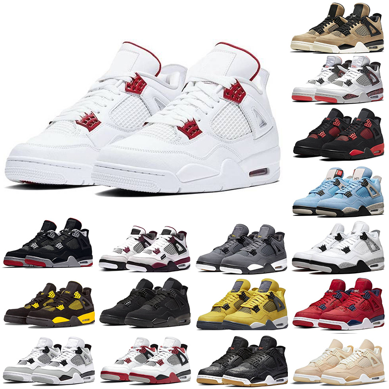 Designer basketball shoes Military Black Red Thunder University Blue Sail Black Cat Cactus Jack retro Bordeaux mens womens outdoor sports trainers s