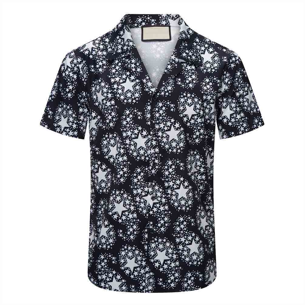 

Mens Flower Tiger Print Shirts Casual Button Down Short Sleeve Hawaiian Shirt Suits Summer Beach Designer Dress Shirts