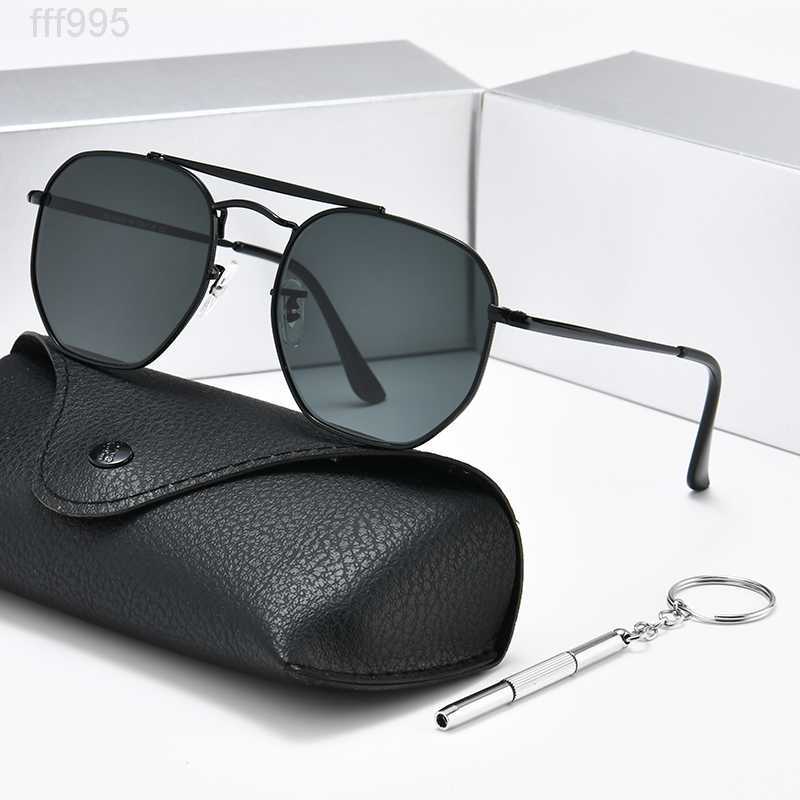 

Brand Sunglasses Women Men Classic Vintage Alloy Frame Tempered Glass Gradient Lens Sheep Leather Foot Sleeve Gafas De Sol 3648