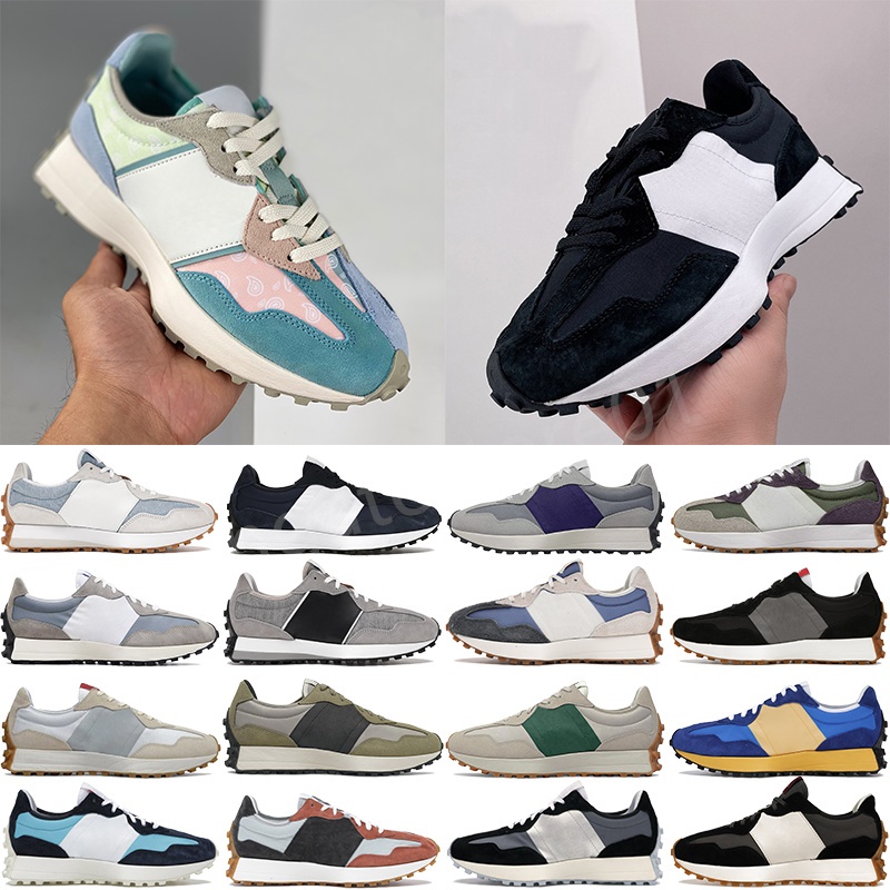 

top quality Casual Shoes N 327 sneakers Mens Sports white Navy running shoes blue light camel grass green sea salt red bean milk Dark gray womens low Jogging Walking sho, 15