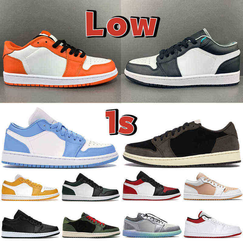 

Discount Jumpman Low 1 1s Basketball Shoes shadow 2.0 true university blue cement Starfish black white Cactus Mocha pollen pine bred green toe men, 32 se multi-color