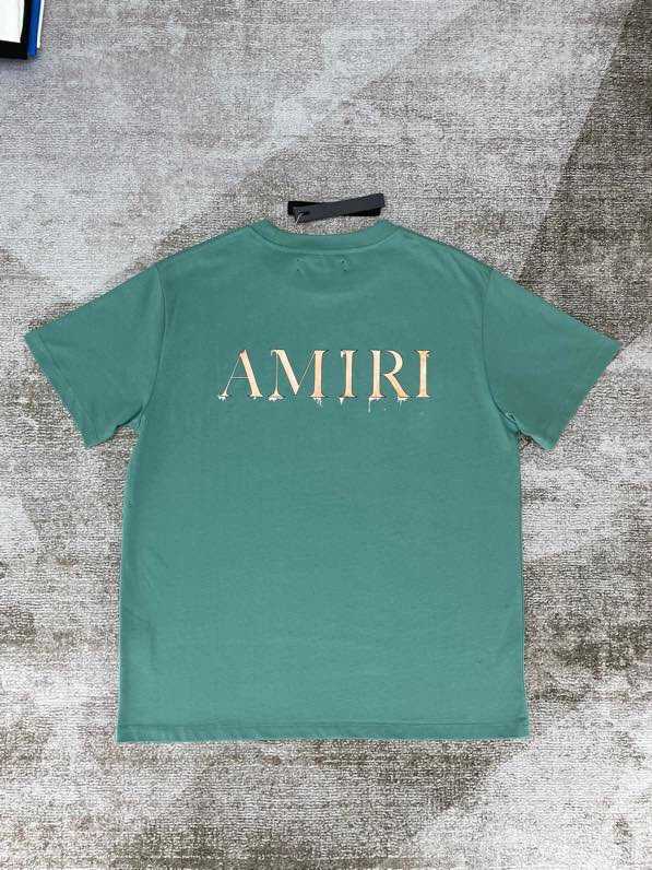 

Designer Fashion Clothing Tees Tshirt Amiiri Summer Versatile Short Sleeve Cotton Loose Top Casual Fashion Round Neck Solid Print T-shirt Luxury Casual Tops, Paragraph 1