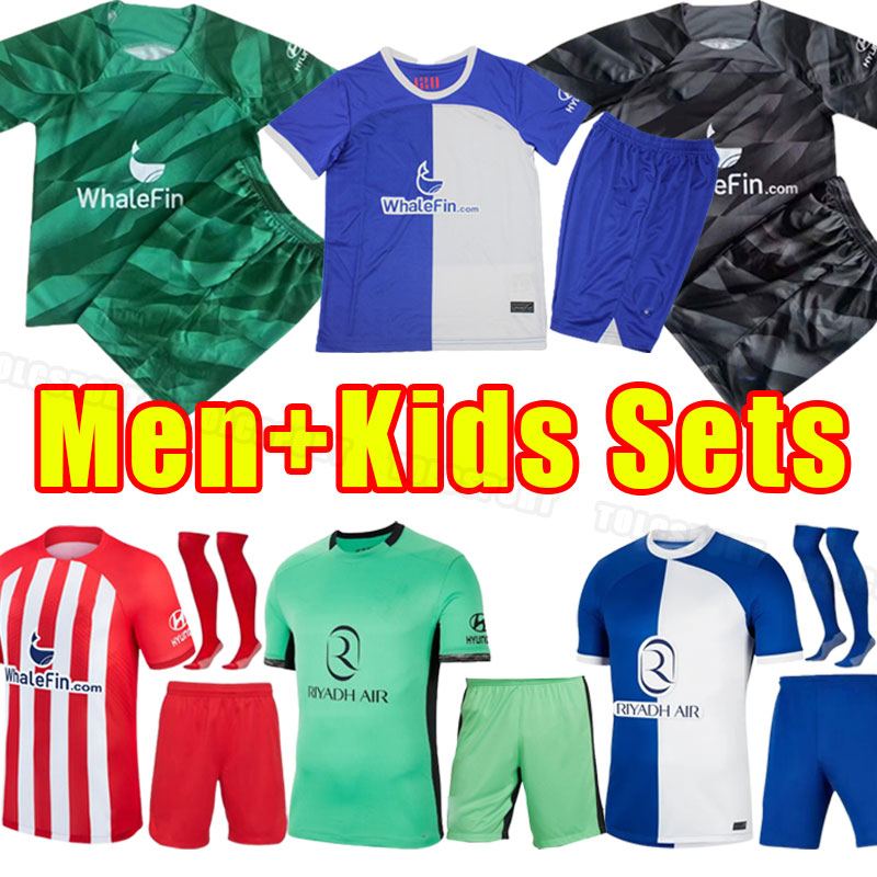 Ensemble complet de maillots de football Atletico 23 24 JOAO FELIX 2023 2024 M. LLORENTE SUAREZ Correa maillots de football GRIEZMANN R. DE PAUL