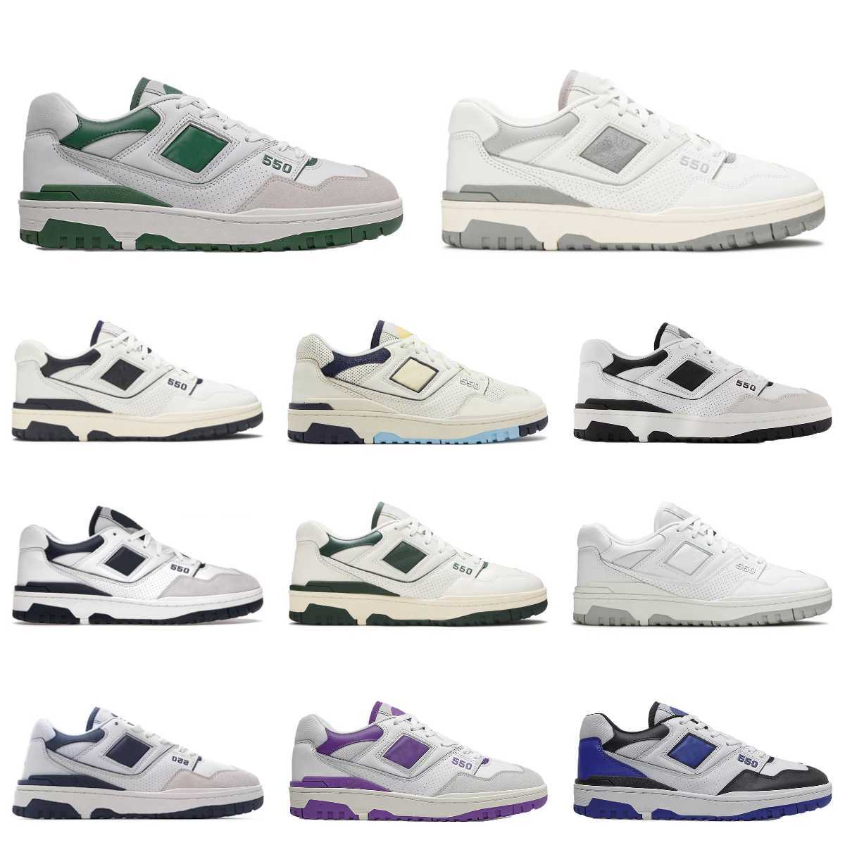 

New BB550 Outdoor Sports Shoes Men Women White B550 550 Green Grey Cream Black Blue Balance Evergreen UNC Navy Purple Shadow AURALEE Mens Trainers Designers Runner, Please contact us