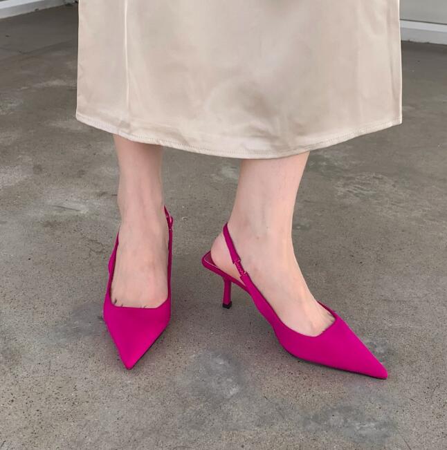 

Women Pumps Designer High Heel Shoes Red Brand Bottoms 8cm 10cm 12cm Thin Heels Sexy Shallow Blue Yellow Silver Wedding Shoes Size 34-44 with Box and Dust Bag, Nude v