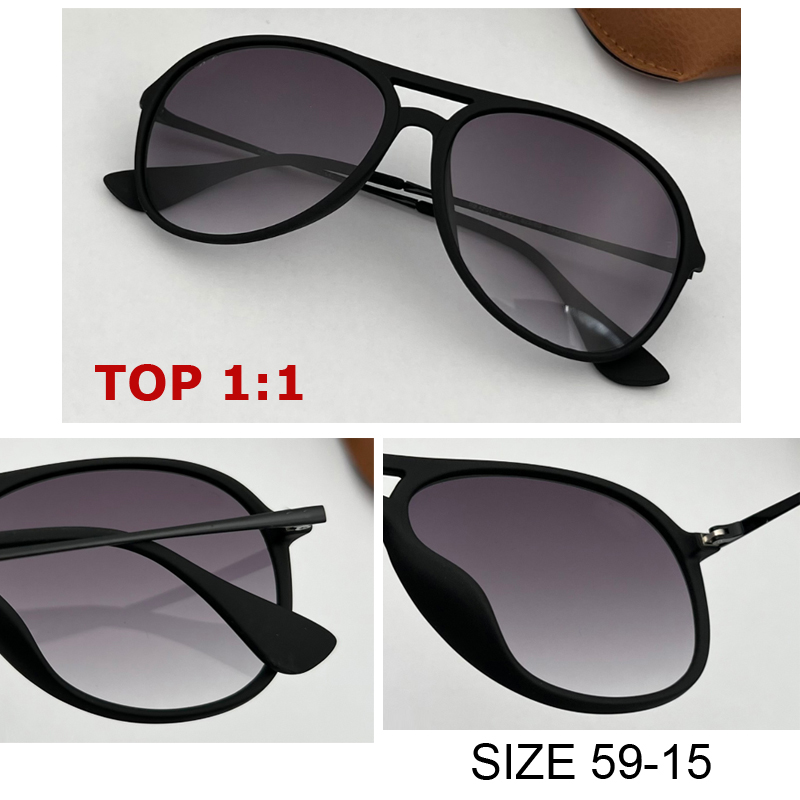 

Oversize sunglass woman 4201 Luxury aviation Trendy Brand Gradient sun glasses rubber paint frame for women men metal gradient nylon lens 59mm uv400 Gafas de sol