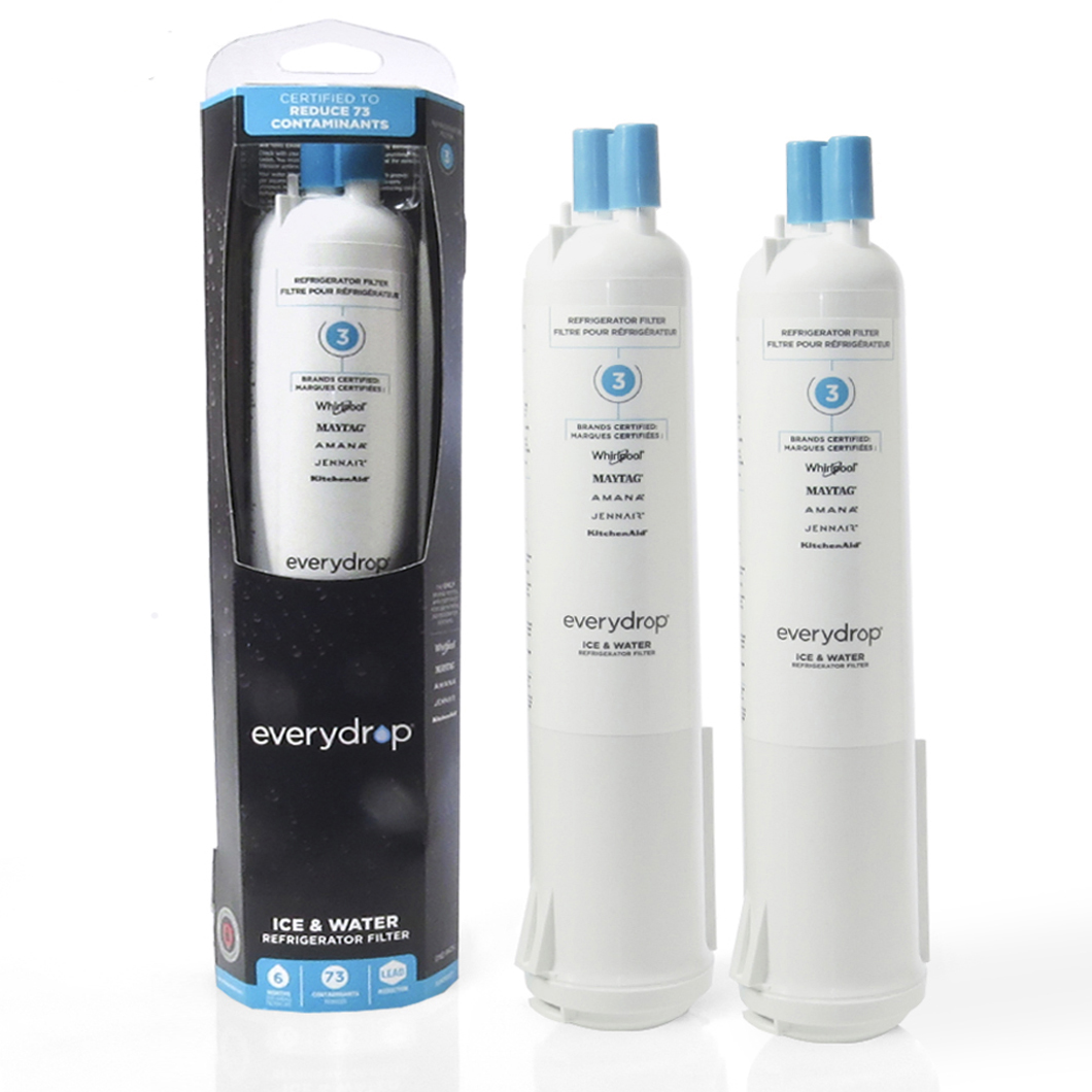 

everydrop by Whirlpool Ice and Refrigerator Water Filter 3, EDR3RXD1(2 Pack)