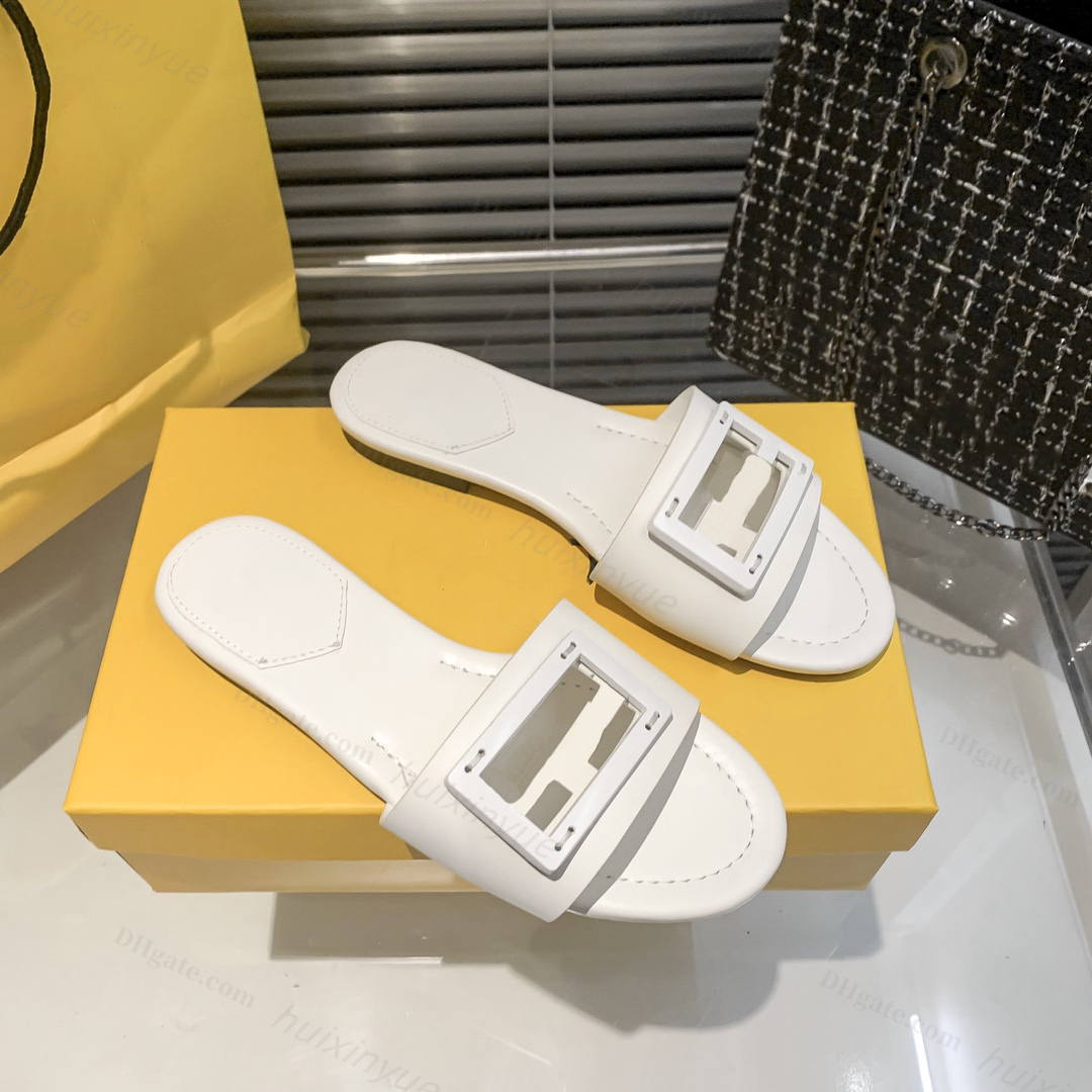 

Women Baguettes Sandals Slippers Cowskin Leather Fashion Summer Comfort Beach sandals slippers platform Silver Gold Slides With Box, 14