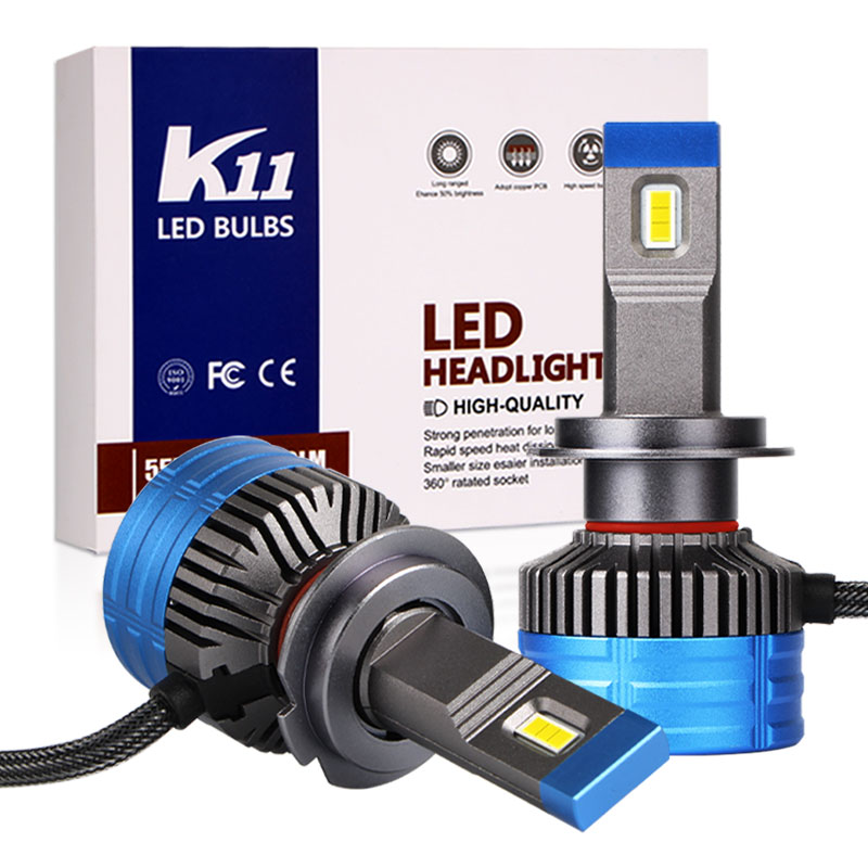 

K11 Super Bright H13 Car Led Headlight Bulbs 110W 6500K 3570 Chip IP68 H1 H3 H4 H11 9004 9005 9006 9007 9012 auto headlights